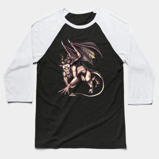 Jersey Devil Cryptid Creature Baseball T-Shirt